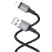 Кабель BOROFONE BX83 iP Famous silicone charging data cable Black