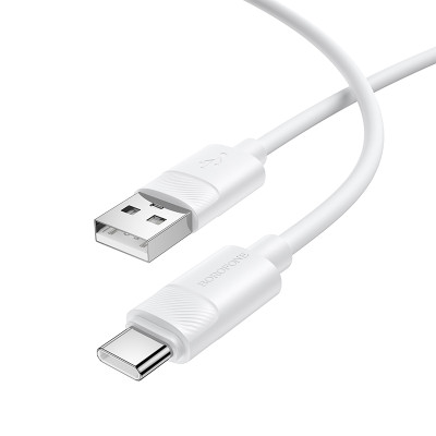 Кабель BOROFONE BX123 Leya silicone charging data cable Type-C White Кабель BOROFONE BX123 Leya silicone charging data cable Type-C White