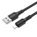 Кабель BOROFONE BX116 Certain charging data cable iP Black