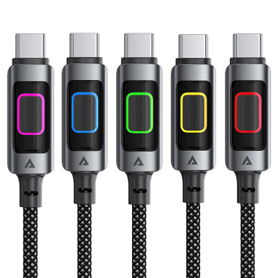 Кабель ACEFAST C21-03, Type-C to Type-C, 60W, 1.2m, Nylon, Aluminum Alloy connectors, Black Кабель ACEFAST C21-03, Type-C to Type-C, 60W, 1.2m, Nylon, Aluminum Alloy connectors, Black