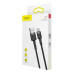 Кабель Baseus Cafule Cable USB For Type-C 3A 0.5m Gray+Black Кабель Baseus Cafule Cable USB For Type-C 3A 0.5m Gray+Black