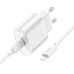 Мережевий зарядний пристрій з кабелем HOCO C109A(PD20W) Fighter single port PD20W charger set(C to iP) White Мережевий зарядний пристрій з кабелем HOCO C109A(PD20W) Fighter single port PD20W charger set(C to iP) White
