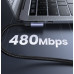 Кабель UGREEN US334 USB-C to USB-C PD Fast Charging 90 Degree Cable 5A Max Black 2m Кабель UGREEN US334 USB-C to USB-C PD Fast Charging 90 Degree Cable 5A Max Black 2m