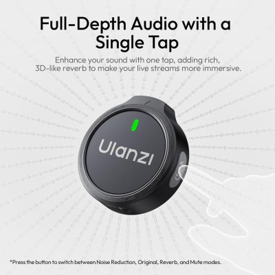 Бездротова мікрофонна система Ulanzi A21 Wireless Microphone(Black-Type C) Бездротова мікрофонна система Ulanzi A21 Wireless Microphone(Black-Type C)
