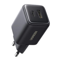 Мережевий зарядний пристрій UGREEN X514 20W 2-Port GaN Fast Charger EU black Мережевий зарядний пристрій UGREEN X514 20W 2-Port GaN Fast Charger EU black