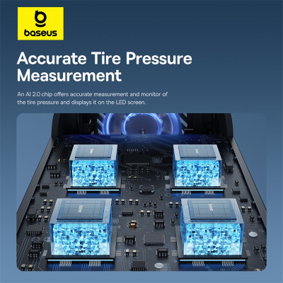 Автомобільний насос Baseus SuperMini Mega Series Double Cylinder Air Inflator Cluster Black