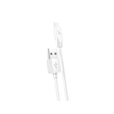 Кабель HOCO X1 USB to Type-C 3A, 1m, PVC, PVC connectors, White Кабель HOCO X1 USB to Type-C 3A, 1m, PVC, PVC connectors, White