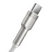 Кабель Baseus Cafule Series Metal Data Cable USB to Type-C 66W 1m White Кабель Baseus Cafule Series Metal Data Cable USB to Type-C 66W 1m White