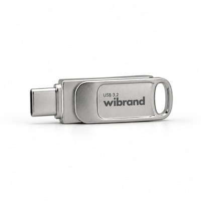 Флеш-накопичувач Wibrand USB 3.2 Gen1 Bee 128GB USB Type-A/USB Type-C Silver Флеш-накопичувач Wibrand USB 3.2 Gen1 Bee 128GB USB Type-A/USB Type-C Silver