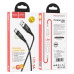 Кабель HOCO U93 USB to Type-C 3A, 1.2m, nylon, aluminum connectors, light indicator, Black Кабель HOCO U93 USB to Type-C 3A, 1.2m, nylon, aluminum connectors, light indicator, Black