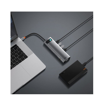 USB-хаб Metal Gleam Series 11-in-1 Multifunctional Type-C HUB Docking Station Space Gray