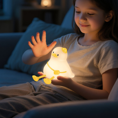 Светильник HOCO HX16 2W. 1200 mAh. Silicone lamp Duck