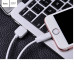 Кабель HOCO X1 USB to iP 2.4A, 1m, PVC, PVC connectors, White Кабель HOCO X1 USB to iP 2.4A, 1m, PVC, PVC connectors, White