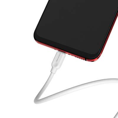 Кабель BOROFONE BX14 USB to Micro 2.4A, 2m, PVC, TPE connectors, White Кабель BOROFONE BX14 USB to Micro 2.4A, 2m, PVC, TPE connectors, White