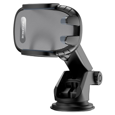 Автотримач для телефона BOROFONE BH53 Windy center console car holder Black Grey Автотримач для телефона BOROFONE BH53 Windy center console car holder Black Grey