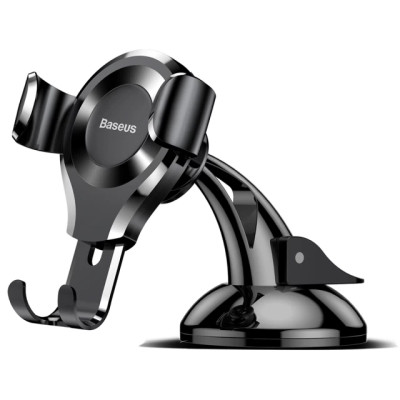Автодержатель для телефона Baseus Osculum Type Gravity Car Mount Black