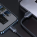 Кабель Baseus Crystal Shine Series Fast Charging Data Cable USB to iP 2.4A 1.2m Black Кабель Baseus Crystal Shine Series Fast Charging Data Cable USB to iP 2.4A 1.2m Black