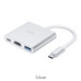 USB-хаб HOCO HB14 Easy use Type-C adapter(Type-C to USB3.0+HDMI+PD) Silver USB-хаб HOCO HB14 Easy use Type-C adapter(Type-C to USB3.0+HDMI+PD) Silver