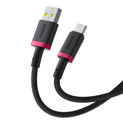 Кабель Baseus Dura Series Fast Charging Cable USB to Type-C 60W 1m Red+Black Кабель Baseus Dura Series Fast Charging Cable USB to Type-C 60W 1m Red+Black