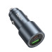 Автомобільний зарядний пристрій HOCO Z60 Bloom 48W dual-port PD30W+QC3.0 multi-protocol car charger Metal Gray Автомобільний зарядний пристрій HOCO Z60 Bloom 48W dual-port PD30W+QC3.0 multi-protocol car charger Metal Gray