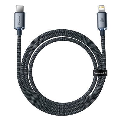 Кабель Baseus Crystal Shine Series Fast Charging Data Cable Type-C to iP 20W 2m Black Кабель Baseus Crystal Shine Series Fast Charging Data Cable Type-C to iP 20W 2m Black