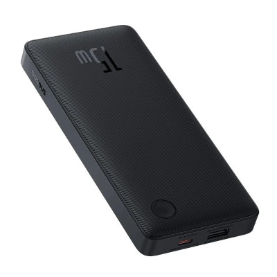 Зовнішній акумулятор Baseus Airpow Lite Power Bank 10000mAh 15W Cosmic Black (With Simple Series Data Cable USB to Type-C 30cm Black) Зовнішній акумулятор Baseus Airpow Lite Power Bank 10000mAh 15W Cosmic Black (With Simple Series Data Cable USB to Type-C 30cm Black)