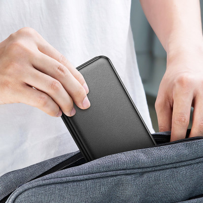 Бездротовий зарядний пристрій HOCO CQ13 Triumph 3-in-1 travel folding wireless fast charger Black