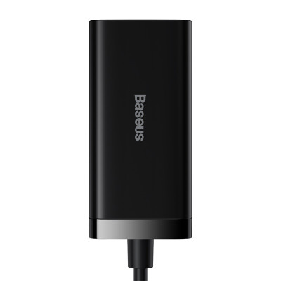 Мережевий зарядний пристрій Baseus GaN3 Pro Desktop Fast Charger 2U+2C 100W EU Black