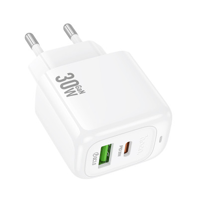Мережевий зарядний пристрій HOCO CS55A Surplus PD30W+QC3.0 charger White Мережевий зарядний пристрій HOCO CS55A Surplus PD30W+QC3.0 charger White