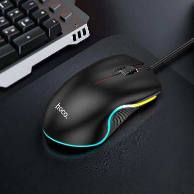 Миша HOCO GM19 Enjoy gaming luminous wired mouse Black Миша HOCO GM19 Enjoy gaming luminous wired mouse Black