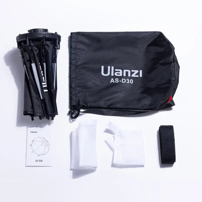 Софтбокс Ulanzi AS-D30 Octagonal Softbox, 30cm, Mini Bowens Mount and Grid (UV-L083GBB1 AS-D30)