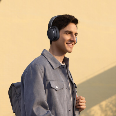Бездротові накладні навушники Baseus Bowie H1 Pro Noise-Cancellation Wireless Headphones Cluster Black