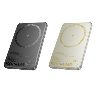 Внешний аккумулятор HOCO Q26 Joy PD20W magnetic fast charging power bank(5000mAh) metal gray