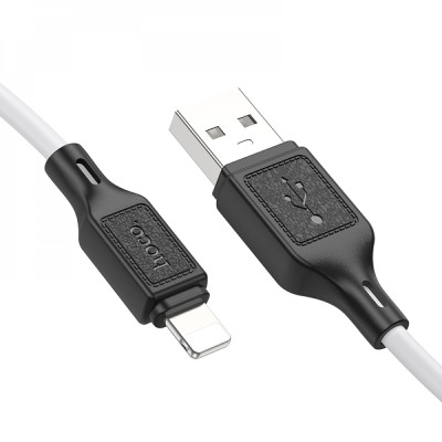 Кабель HOCO X90 Cool silicone charging data cable for iP White Кабель HOCO X90 Cool silicone charging data cable for iP White