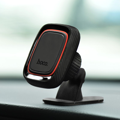 Автотримач для телефона HOCO CA24 Lotto series magnetic automotive center adsorbed holder Black