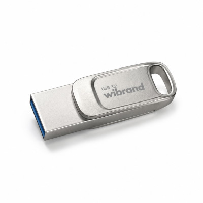 Флеш-накопичувач Wibrand USB 3.2 Gen1 Bee 256GB USB Type-A/USB Type-C Silver