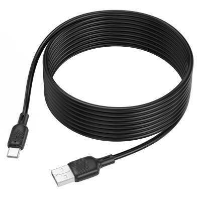 Кабель BOROFONE BX113 Lenny silicone charging data cable Type-C(L=3M) Black Кабель BOROFONE BX113 Lenny silicone charging data cable Type-C(L=3M) Black
