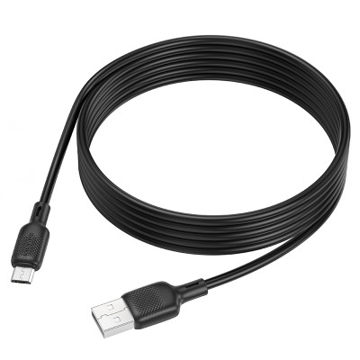 Кабель BOROFONE BX113 Lenny silicone charging data cable Micro(L=2M) Black Кабель BOROFONE BX113 Lenny silicone charging data cable Micro(L=2M) Black