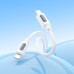 Кабель BOROFONE BX114 Structure PD silicone charging data cable iP White Кабель BOROFONE BX114 Structure PD silicone charging data cable iP White