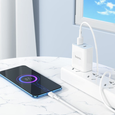 Кабель HOCO X83 USB to Micro 2.4A, 1m, PVC, PVC connectors, White Кабель HOCO X83 USB to Micro 2.4A, 1m, PVC, PVC connectors, White