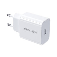 Мережевий зарядний пристрій REMAX Huiying GaN Fast Charging Charger CA10(C40W) EU-white Мережевий зарядний пристрій REMAX Huiying GaN Fast Charging Charger CA10(C40W) EU-white