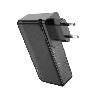 Зовнішній акумулятор HOCO Q16 Friendly 22.5W fully compatible power bank(US/EU)(10000mAh) Black
