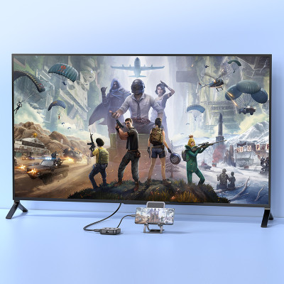 USB-хаб HOCO HB37 Easy link 6-in-1 Multiport Adapter(HDTV+RJ45+USB3.0+USB2.0*2+PD100W) Black