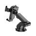 Автотримач для телефона HOCO CA104 vertical and horizontal telescopic gravity vehicle holder Black Metal Gray Автотримач для телефона HOCO CA104 vertical and horizontal telescopic gravity vehicle holder Black Metal Gray