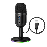 Мікрофон настільний HOCO L25 Bright (USB-A) Black Мікрофон настільний HOCO L25 Bright (USB-A) Black