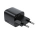 Мережевий зарядний пристрій ACEFAST A136 PD40W mini GaN USB-C fast charger Black