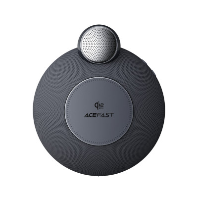 Портативна колонка ACEFAST K10 Air speaker with wireless charger Metal Grey Портативна колонка ACEFAST K10 Air speaker with wireless charger Metal Grey