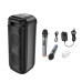 Портативна колонка HOCO HA13 Pro Ramon outdoor BT speaker with two wireless microphones Black