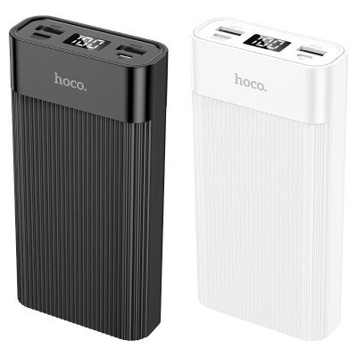 Зовнішній акумулятор HOCO J85 Wellspring digital display power bank(20000mAh) Black