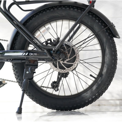 Електровелосипед OKAI EBF10 Black 20*3', 350W, 10,4Ah, 64km, 25km\h, NFC, App, 28kg